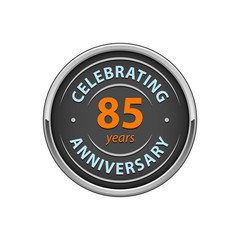 Celebrating anniversary 85 years badge  