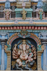 Naklejka premium Sri Minakshi Sundareshwara Tempel in Madurai, Bundesstaat Tamil Nadu, Indien