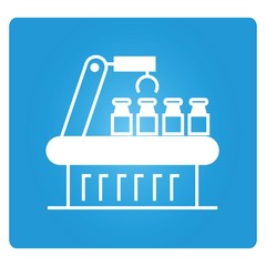 industrial robotic arm icon