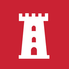 Fototapeta premium castle tower vector illustration