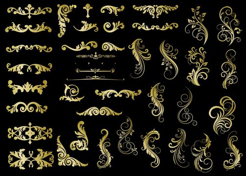 Dekorelemente f&uuml;r Urkunden und Gru&szlig;karten