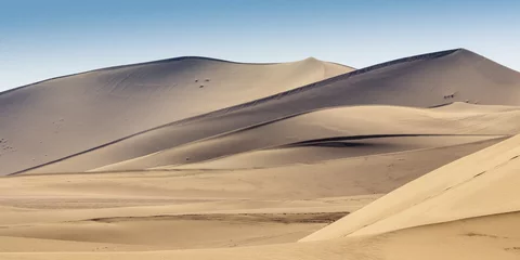 Papier Peint photo Sécheresse Dunes in Gobi desert in Dunhuang, China