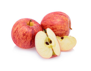 Gala apples isolate on white background
