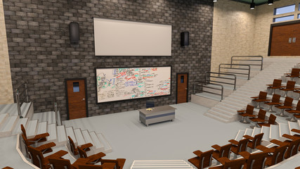 3D Rendering Lecture Hall