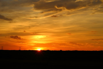 ある夏の夕焼け