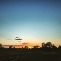 Sunset from Amboseli National Park in Kenya