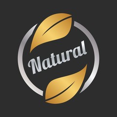 Simple Unique Natural Logo For Business. Vector Isolated.