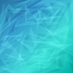 Blue bright abstract geometric background for business