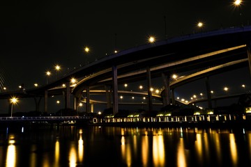 bangkok night bridge