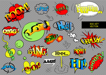 Isolated vector hand drawn arrows and comic blank