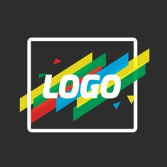 Simple Unique Logo For Business. Vector Isolated.
