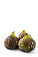 Fresh figs isolated on white background

