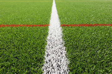 pattern of fresh green grass for football sport, soccer field