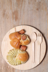 Bread to taste , Delicious and sweet seasonal bread