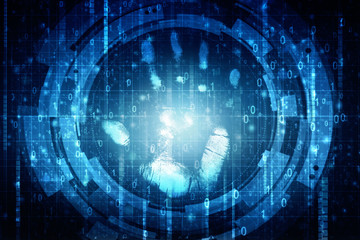 2d illustration Finger Print