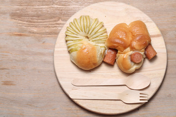 Bread to taste , Delicious and sweet seasonal bread