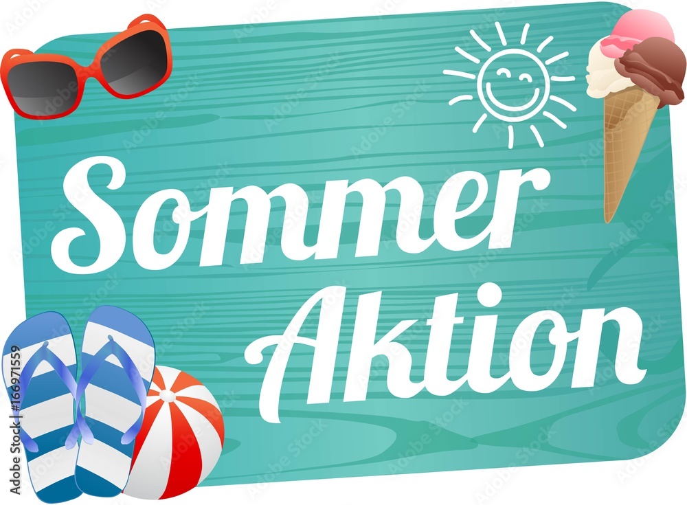 Poster Sommeraktion