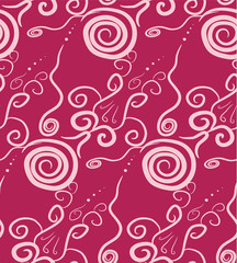 Fototapeta na wymiar Vector pink abstract design, seamless background