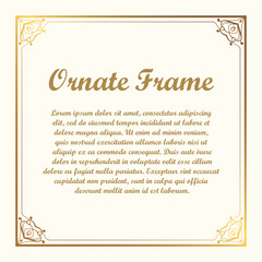 Vector decorative element for design. Frame template with place for text. Fine floral border. Lace decor. Elegant art for birthday and greeting card, wedding invitation.