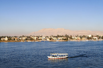 Boat on the Nile at Luxor.