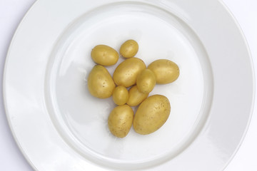 Potatoes on a plate