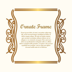 Vector decorative element for design. Frame template with place for text. Fine floral border. Lace decor. Elegant art for birthday and greeting card, wedding invitation.