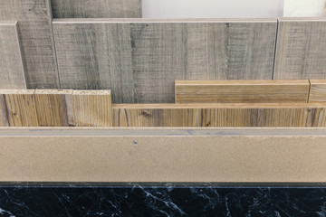 chipboard of different texture wood