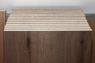 chipboard of different texture wood