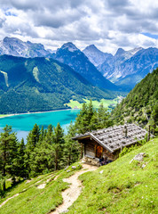 achensee lake in austria - obrazy, fototapety, plakaty