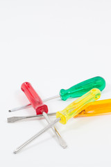 Group of colorful screwdrivers