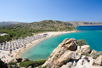 Obraz premium Vai beach, Crete, Greece