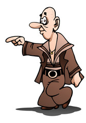 dazzling dancer on isolated white