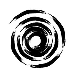 Vector spiral . paintbrush . Grunge Black and White stamp . Distress banner . Border for your Design .circular brush stroke