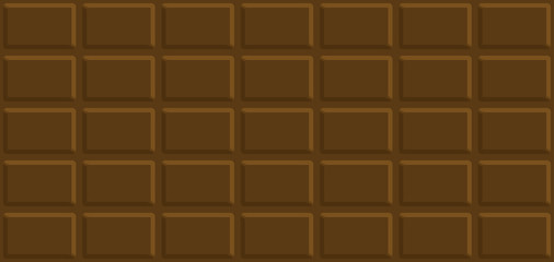 Milk chocolate bar seamless pattern