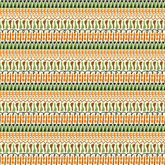 Ethnic abstract seamless pattern