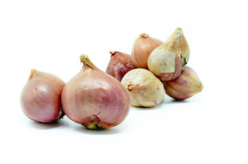 Fresh red onion bulb