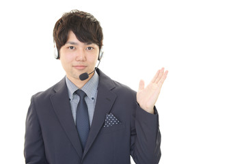 笑顔のオペレーター