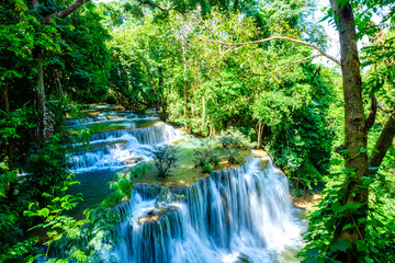 Obrazy  wodospad kanchanaburi tajlandia