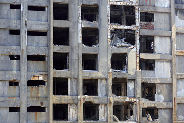 Ruins in Hashima Island, Japan