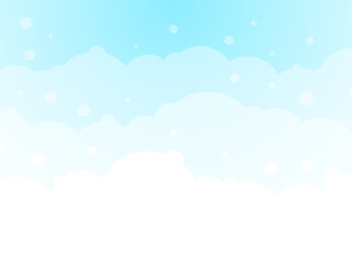 abstract blue cloud circle background