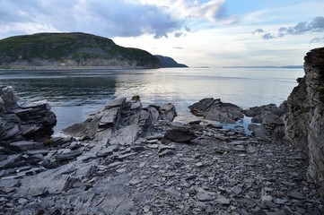 Rocky coast of Northern Norway, Barents Sea