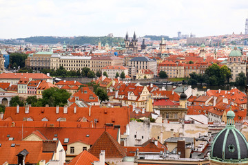 Naklejka na ściany i meble Panorama of Prague
