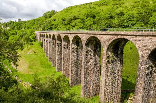 Disused railway viaduct in Smardale.