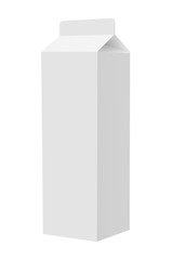 Milk pack on a white background. Vector illustration