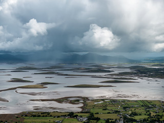 The archipelago near Westport from the road to Croagh Patrick, Ireland