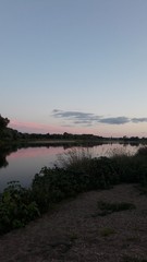 Bord de Loire au coucher du soleil