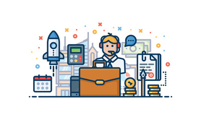 Business vector illustration