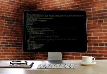 Developer Team Working Laptop Computer Mobile Application Softwareand Web Design Online Technology Content script to display
