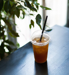 Drinks in a street cafe