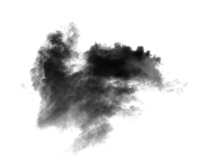 black clouds on white background